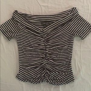 Cute striped crop top size small